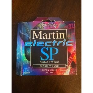 Martin & Co Electric SP Guitar Strings .009-.042 Super Light‎ Nickel Wound